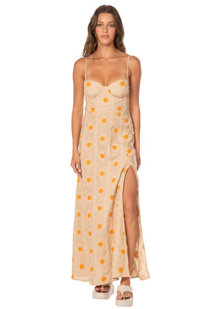 SAFFRON GLOW LIAH LONG DRESS