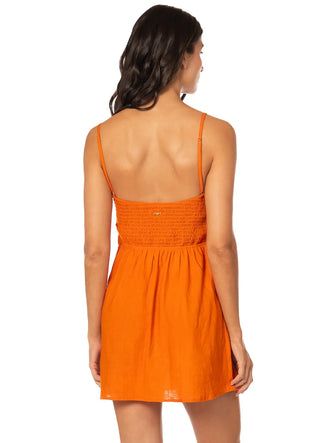 ORANGE ROSANI SHORT DRESS