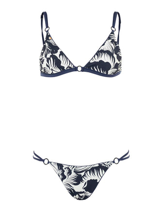 French Navy Bikini Set