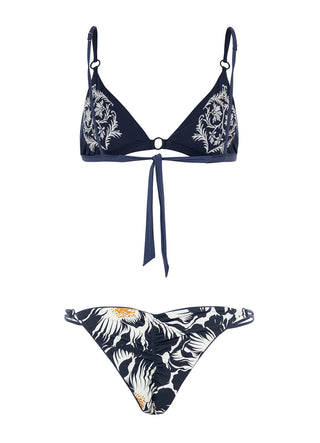 French Navy Bikini Set