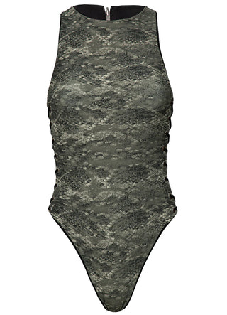 Midnight Shadow Fleur Cut Out One Piece