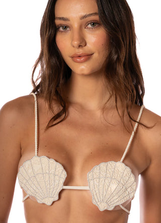 Romantic Lace Seashell Fashion Top Bikini Top