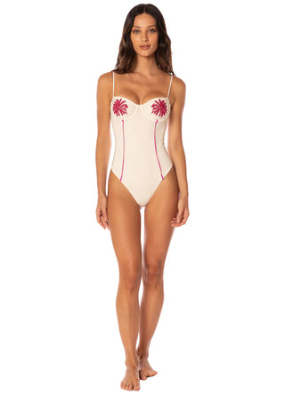 Tropical Haven Camelia Cheeky Cut Underwire One Piece