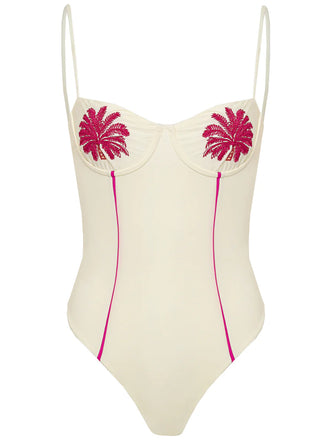 Tropical Haven Camelia Cheeky Cut Underwire One Piece