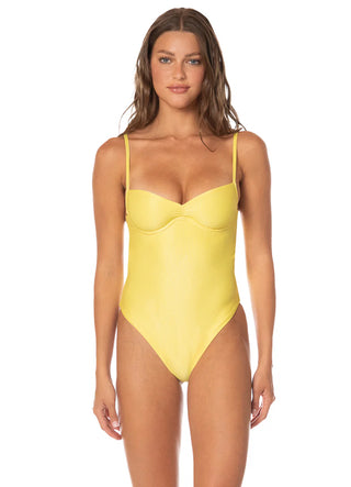 Sunbeam Glow Shamrock Cheeky Cut Underwire One Piece