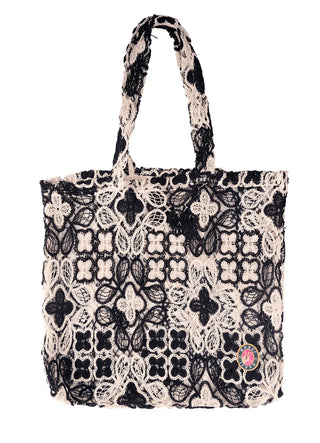 Floral Knit Tessa Tote Bag