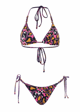 Batik Floral Triangle Bikini Set