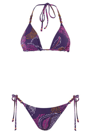 Batik Floral Triangle Bikini Set