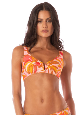 PINK PALMS BIKINI SET