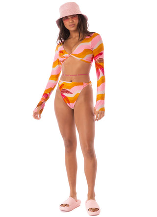 PARADISO WAVES LONG SLEEVE BIKINI SET