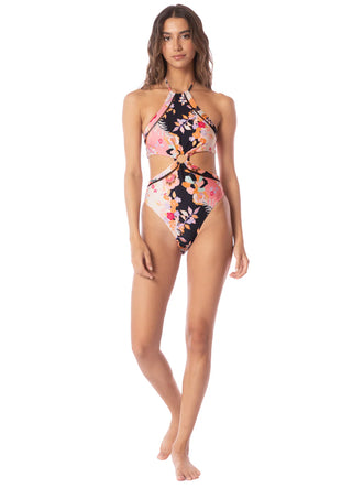 Blushing Flourish Seaside Cut Out One Piece