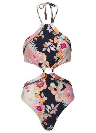 Blushing Flourish Seaside Cut Out One Piece