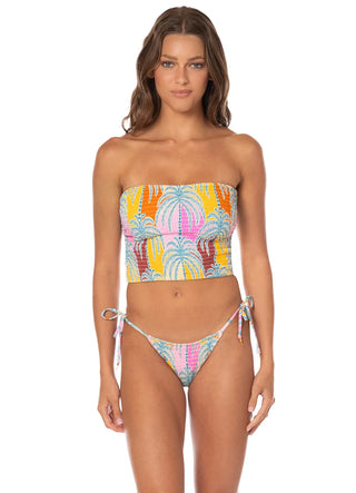 JUNGLE WHISPER NALU SWIM CROP TOP