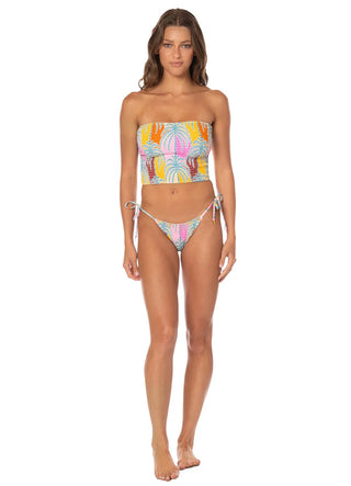 JUNGLE WHISPER NALU SWIM CROP TOP