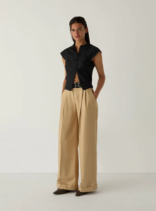 SMITH SAND TAILORED PANTS
