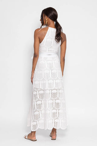 JANET LONG DRESS WHITE