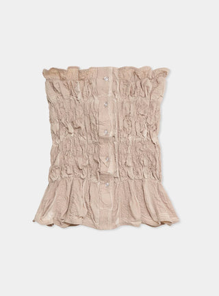 SUSAN SAND STRAPLESS TOP