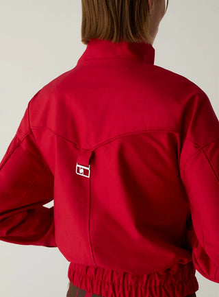 SYLVIE RED BOMBER JACKET