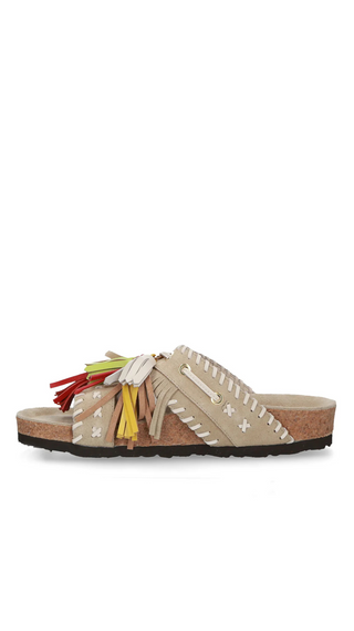 Suede Cork Sandal