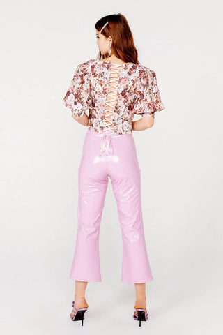 BILLIE BUBBLEGUM PINK VINYL PANTS