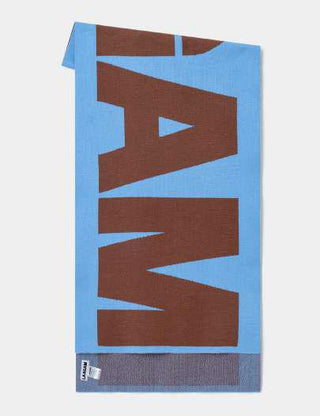 DAMSON BLUE LOGO SCARF
