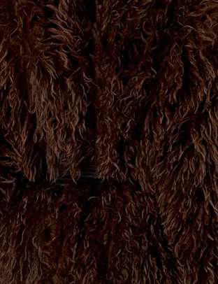 ZOYA BROWN SHEARLING SHORT COAT