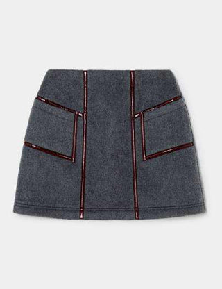 FRANKIE GREY SHORT SKIRT