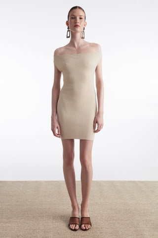 FINE LINE KNITTED MINI DRESS