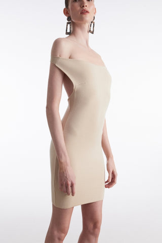 FINE LINE KNITTED MINI DRESS