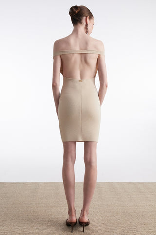 FINE LINE KNITTED MINI DRESS