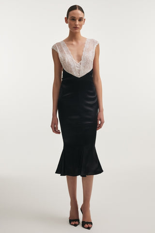 Naia Silk Midi Dress