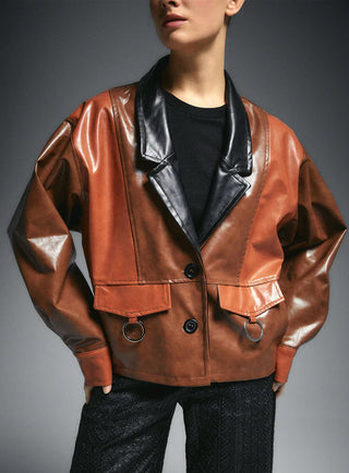 WINSTON FAUX LEATHER JACKET