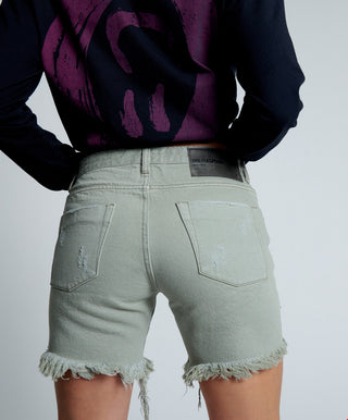 FADED KHAKI STEVIES LONG LENGTH BOYFRIEND SHORT
