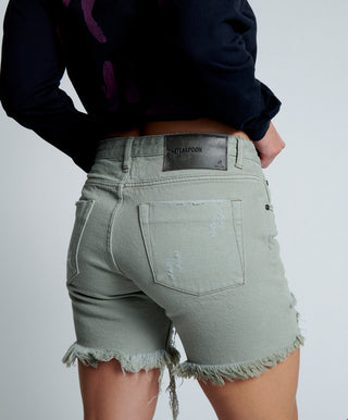 FADED KHAKI STEVIES LONG LENGTH BOYFRIEND SHORT