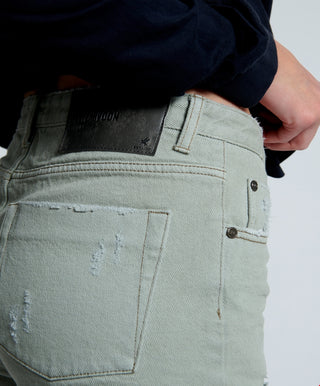 FADED KHAKI STEVIES LONG LENGTH BOYFRIEND SHORT