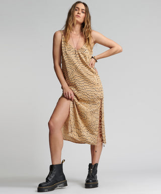 DELUSION LACED SLIP DRESS