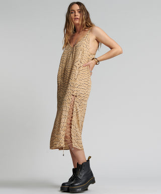 DELUSION LACED SLIP DRESS