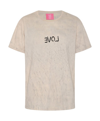 LOVE STAINED ORGANIC COTTON CREW TEE