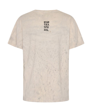 LOVE STAINED ORGANIC COTTON CREW TEE