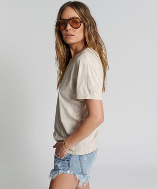 LOVE STAINED ORGANIC COTTON CREW TEE