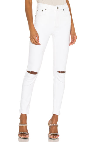 WHITE FREEBIRDS II HIGH WAIST SKINNY JEAN