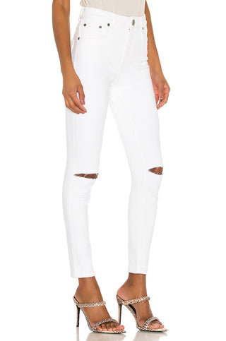 WHITE FREEBIRDS II HIGH WAIST SKINNY JEAN